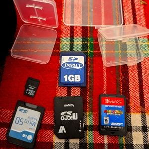 Nintendo Switch Mario Game and SD Cards